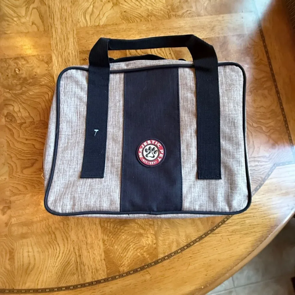 Stylish Tan and Black Laptop Bag